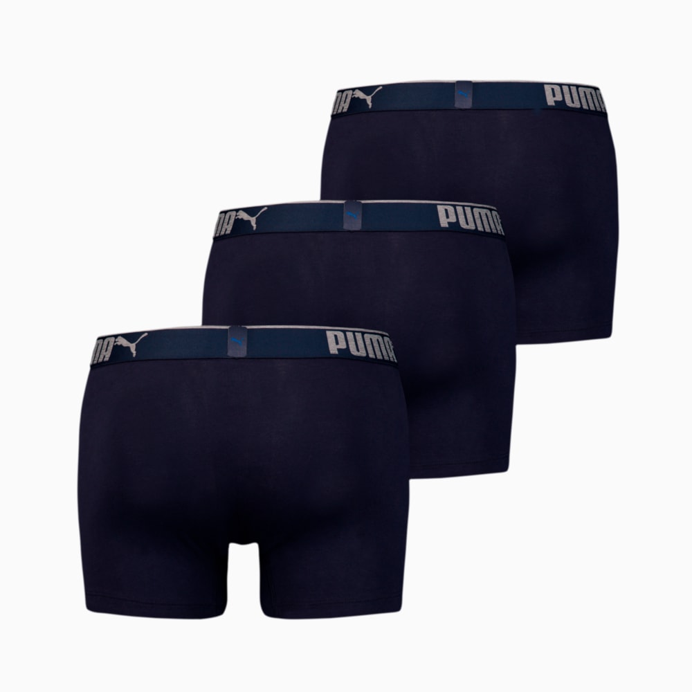 Изображение Puma Мужское нижнее белье  Premium Sueded Cotton Men’s Boxers 3 pack #2: navy