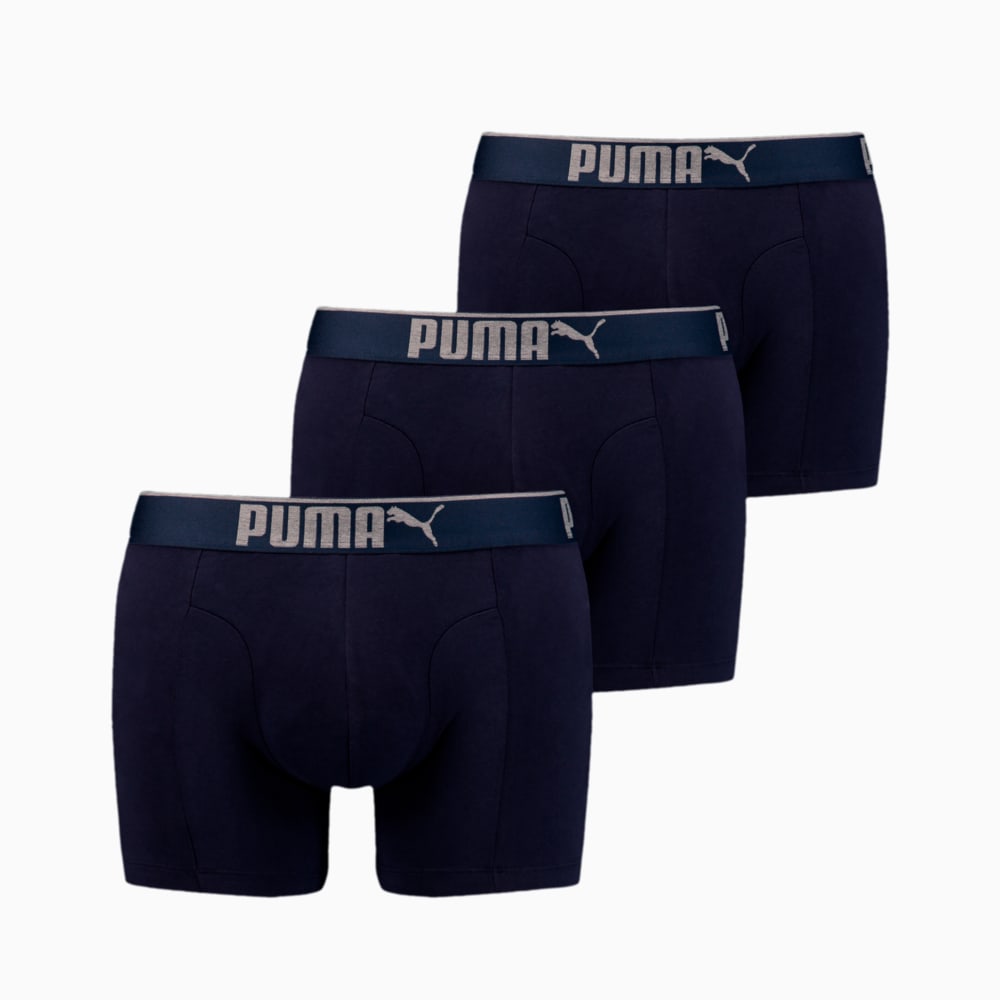 Изображение Puma Мужское нижнее белье  Premium Sueded Cotton Men’s Boxers 3 pack #1: navy