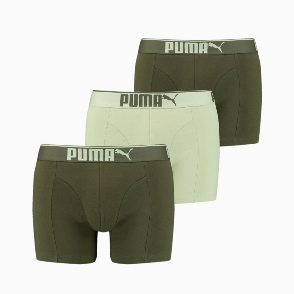Изображение Puma Мужское нижнее белье  Premium Sueded Cotton Men’s Boxers 3 pack #1: green combo