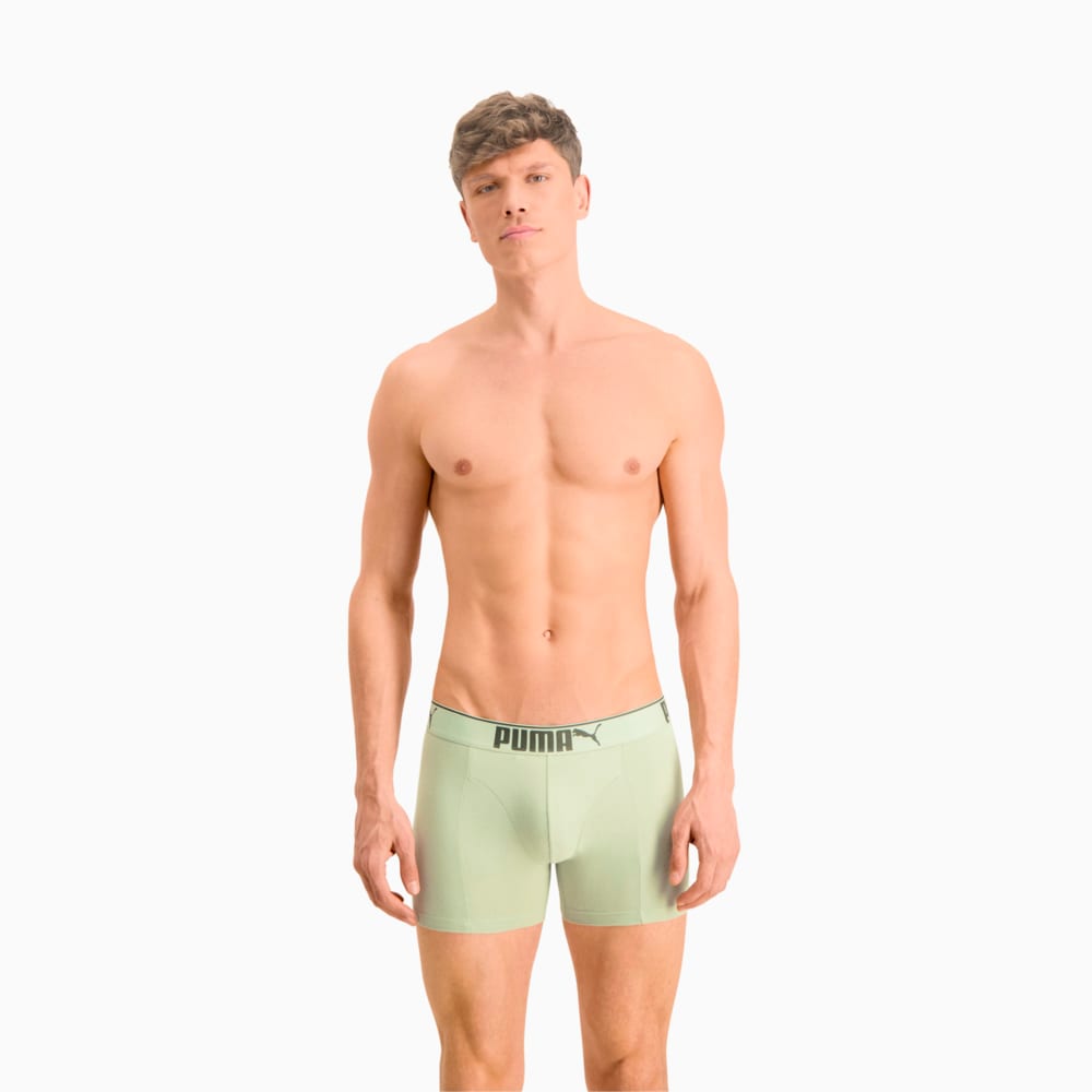 

PUMA - male - Мужское нижнее белье Premium Sueded Cotton Men’s Boxers 3 pack – green combo –