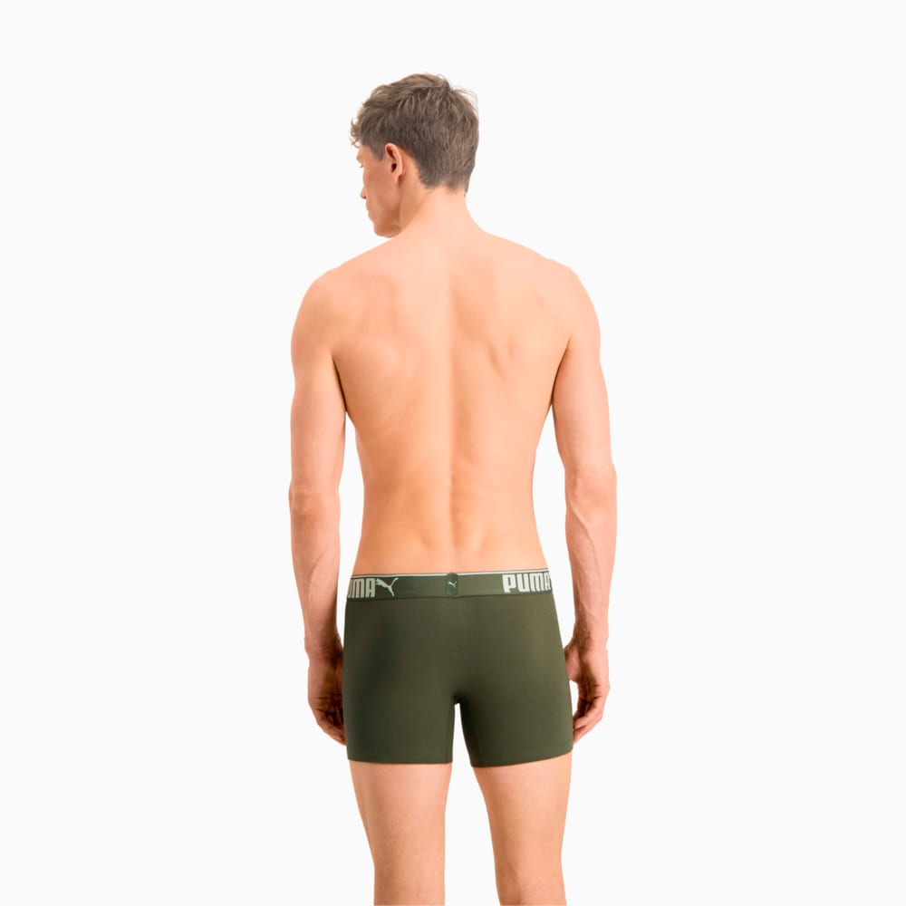 Изображение Puma Мужское нижнее белье  Premium Sueded Cotton Men’s Boxers 3 pack #2: green combo