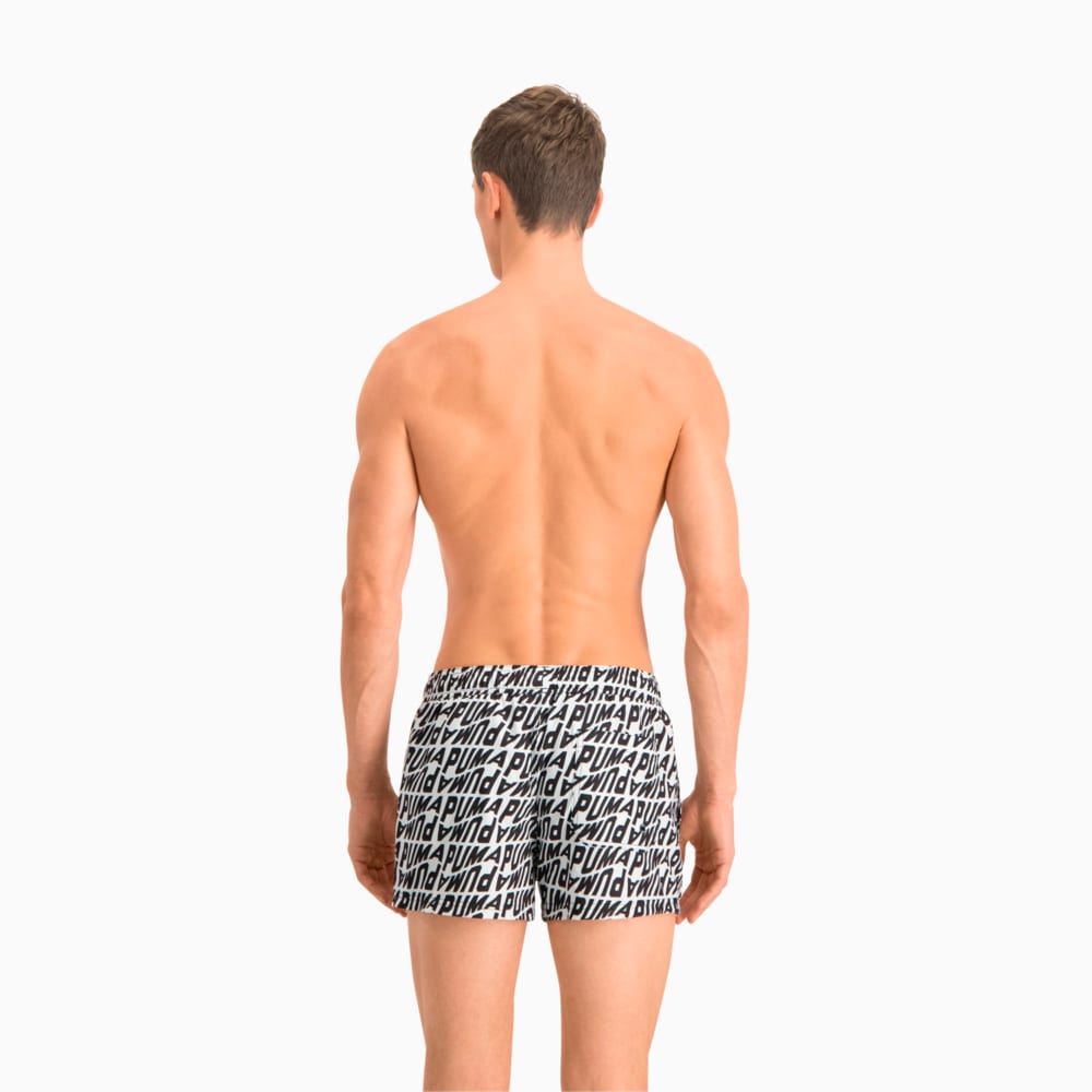

PUMA - male - Шорты для плавания Swim Men’s Wave All-Over-Print Short Swimming Shorts – white / black –, Белый