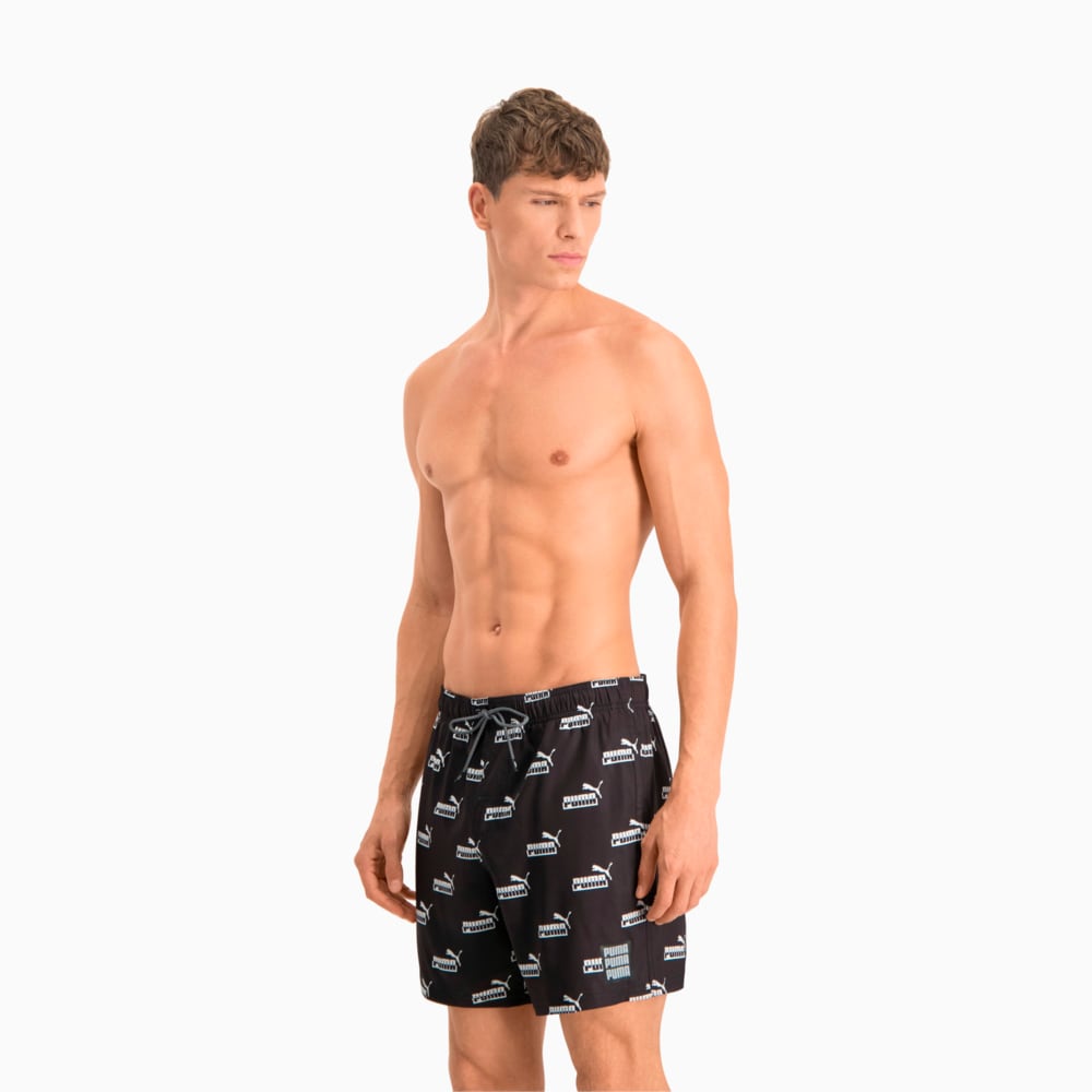 фото Шорты для плавания swim men's no. 1 logo all-over-print mid shorts puma