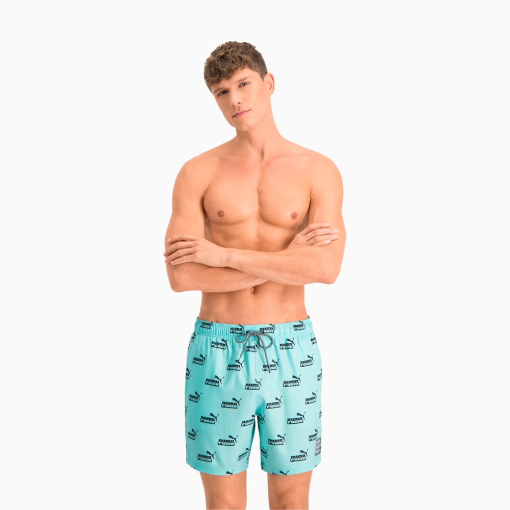 фото Шорты для плавания swim men's no. 1 logo all-over-print mid shorts puma