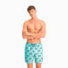Изображение Puma Шорты для плавания Swim Men's No. 1 Logo All-Over-Print Mid Shorts #1: blue / black