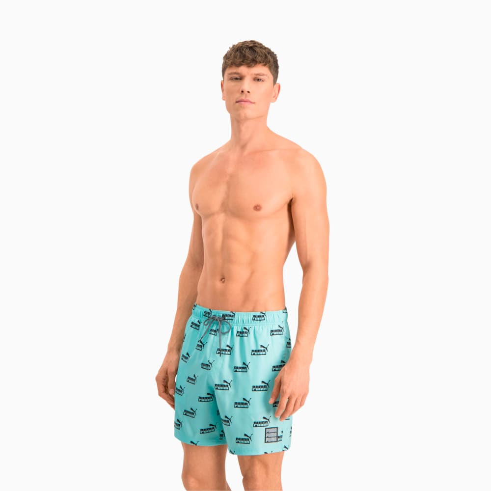 фото Шорты для плавания swim men's no. 1 logo all-over-print mid shorts puma