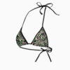 Изображение Puma Лиф для плавания Swim Women’s All-Over-Print Triangle Bikini Top #8: black / green