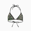 Изображение Puma Лиф для плавания Swim Women’s All-Over-Print Triangle Bikini Top #6: black / green