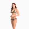 Изображение Puma Лиф для плавания Swim Women’s All-Over-Print Triangle Bikini Top #3: black / green
