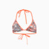 Изображение Puma Лиф для плавания Swim Women’s All-Over-Print Triangle Bikini Top #6: white / grey
