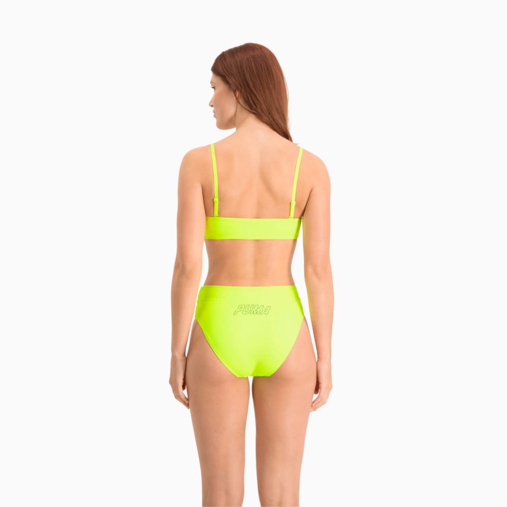 Изображение Puma Топ-бандо для плавания Swim Women’s Bandeau Top #2: neon yellow