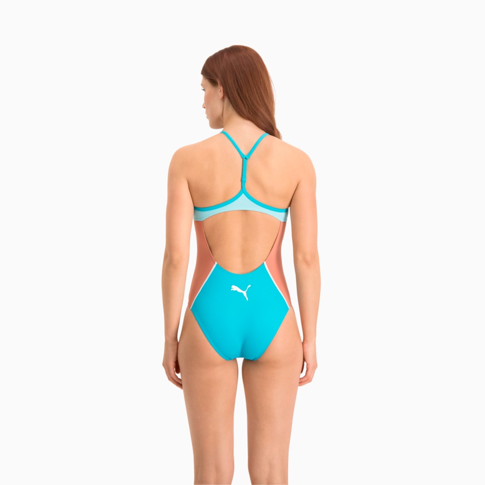 Зображення Puma Купальник Swim Women’s Racer Back Swimsuit #2: scuba blue