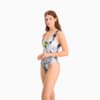 Зображення Puma Купальник Swim All-Over-Print Swimsuit #3: grey/white