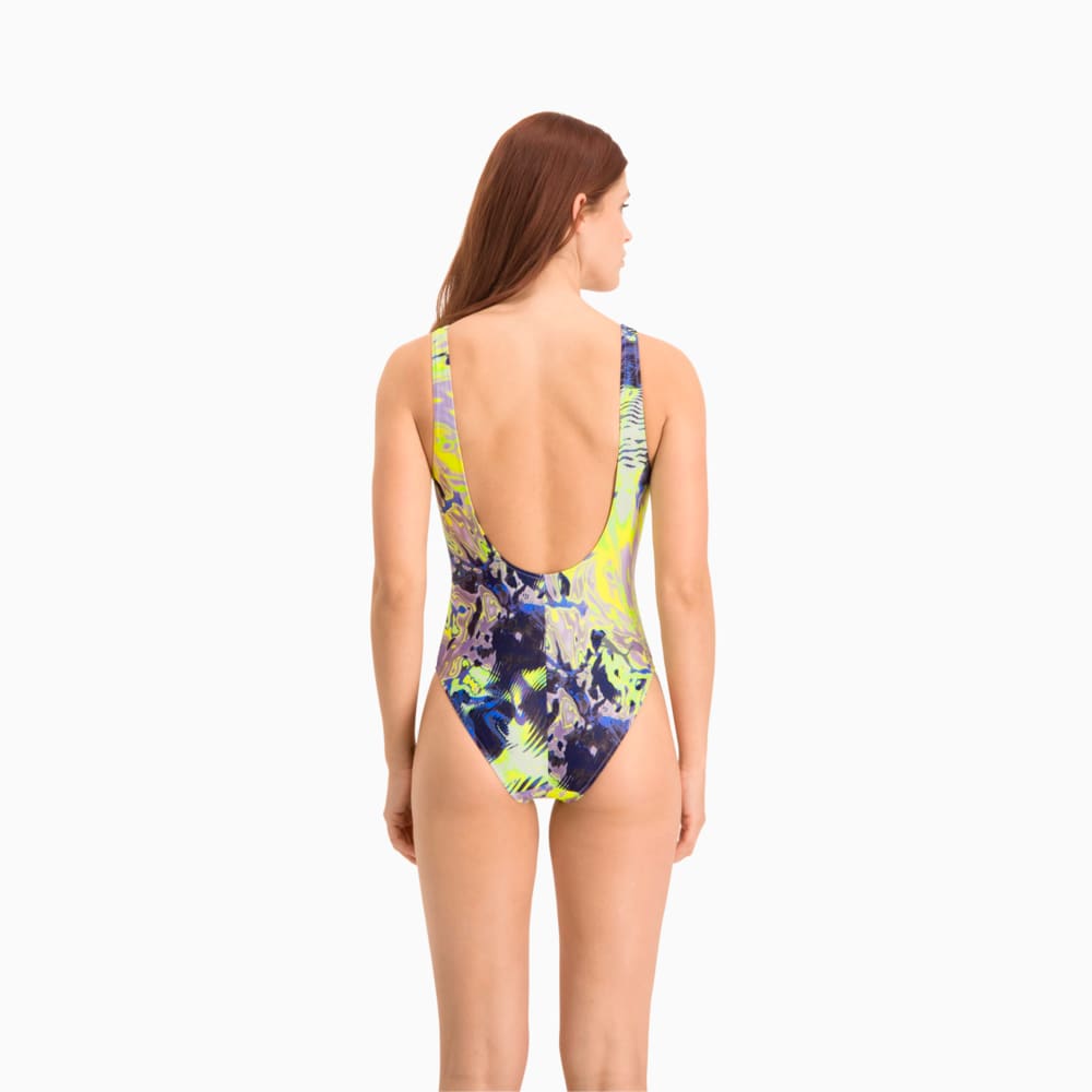 

PUMA - female - Купальник Swim All-Over-Print Swimsuit – purple combo –, Фиолетовый