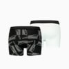 Изображение Puma Мужское нижнее белье Men's Formstrip All-Over-Print Boxers 2 pack #8: black combo
