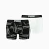 Изображение Puma Мужское нижнее белье Men's Formstrip All-Over-Print Boxers 2 pack #1: black combo