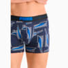 Изображение Puma Мужское нижнее белье Men's Formstrip All-Over-Print Boxers 2 pack #6: blue combo