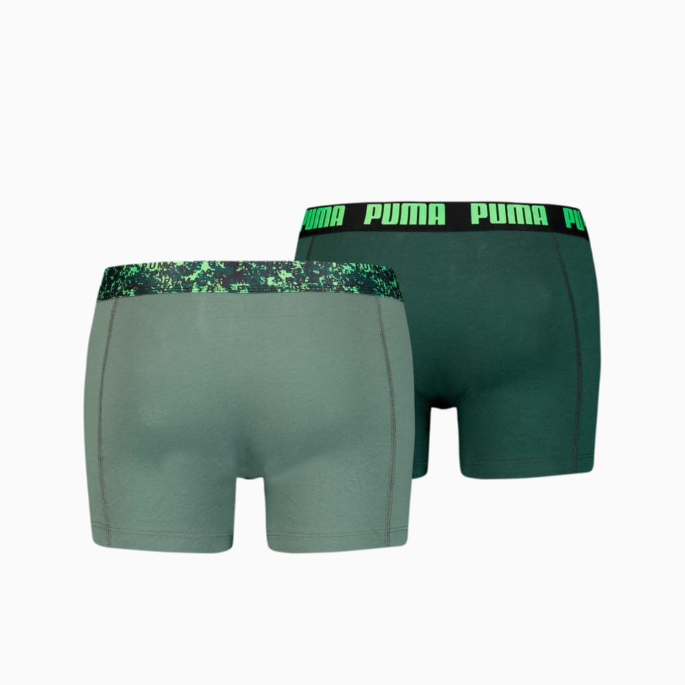 

PUMA - male - Мужское нижнее белье Men's Printed Elastic Boxers 2 pack – green combo –