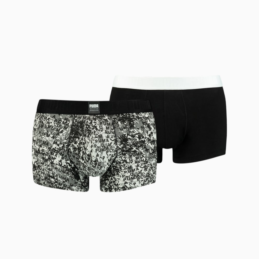 Изображение Puma Мужское нижнее белье Men's All-Over-Print Trunk 2 pack #1