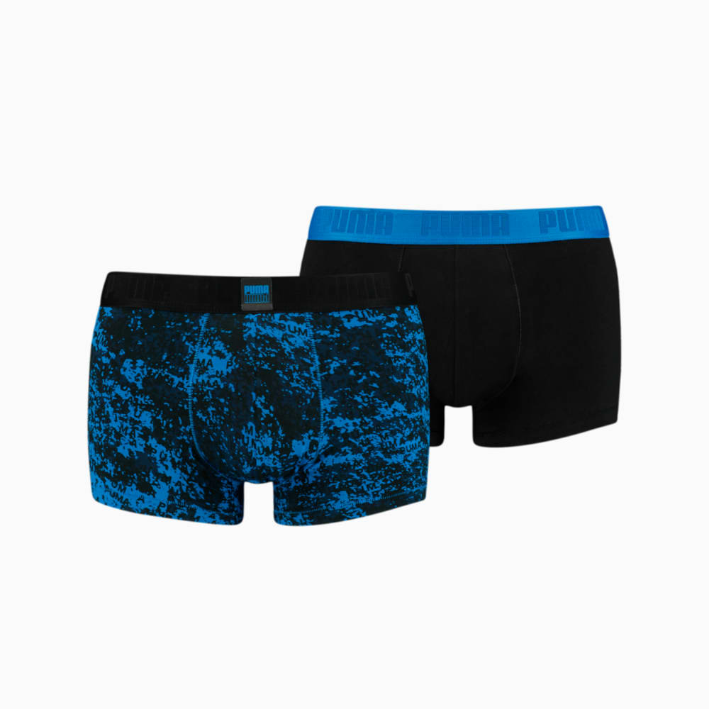 Изображение Puma Мужское нижнее белье Men's All-Over-Print Trunk 2 pack #1