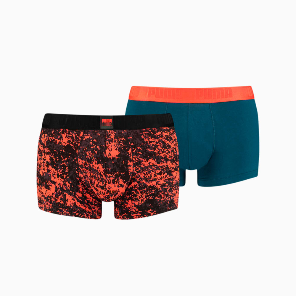 Зображення Puma Чоловіча спідня білизна Men's All-Over-Print Trunk 2 pack #1: red combo