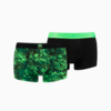 Зображення Puma Чоловіча спідня білизна Men's All-Over-Print Trunk 2 pack #1: green combo