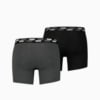 Зображення Puma Чоловіча спідня білизна Men's Yarn Dyed Mini Stripe Boxers 2 pack #8: black combo