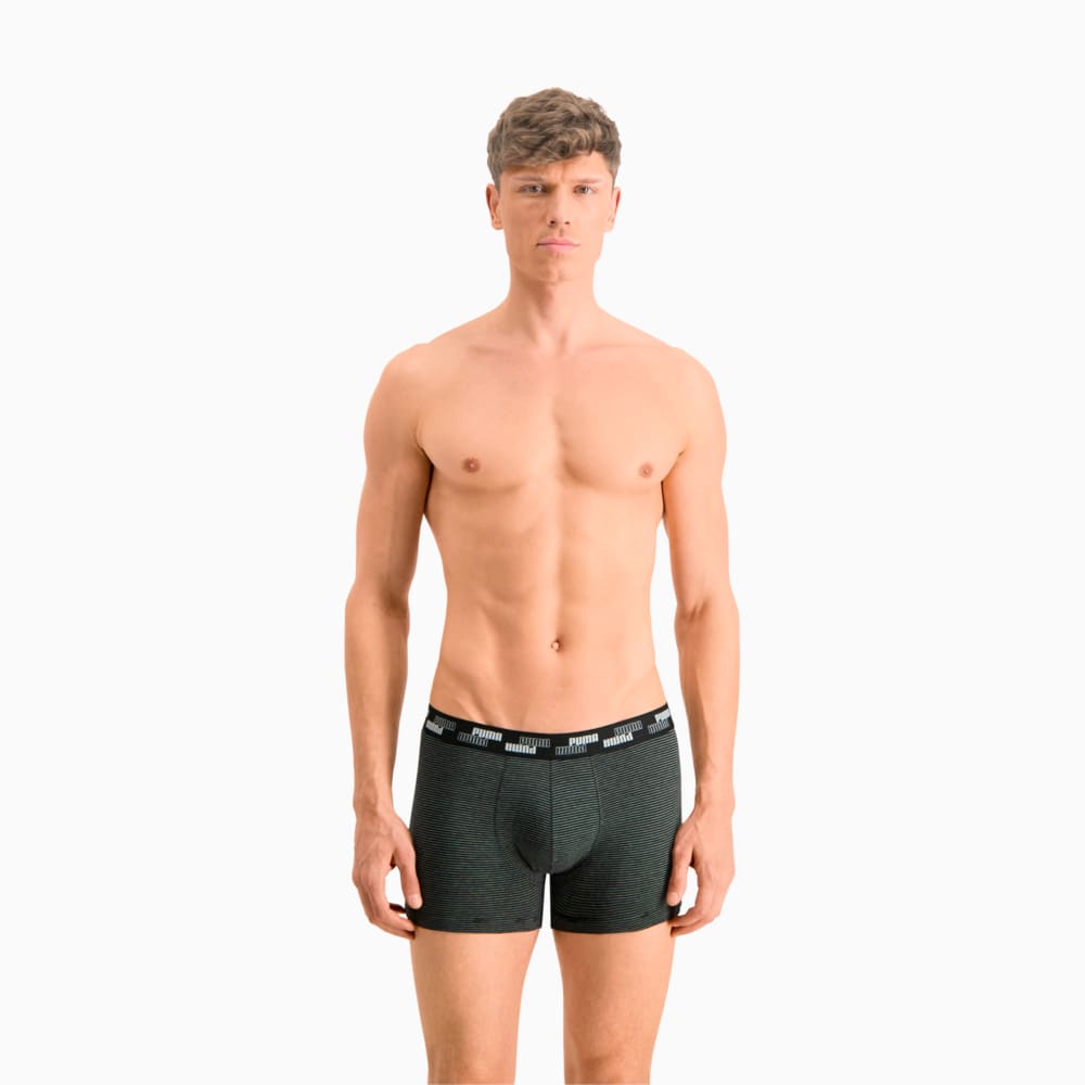 

PUMA - male - Мужское нижнее белье Men's Yarn Dyed Mini Stripe Boxers 2 pack – black combo –