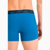 Зображення Puma Чоловіча спідня білизна Men's Yarn Dyed Mini Stripe Boxers 2 pack #7: blue combo