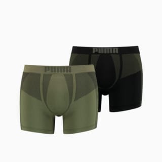 Изображение Puma Мужское нижнее белье Men’s Seamless Active Boxers; набор из 2 пар