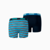 Image Puma PUMA Boys' Printed Stripe Basic Boxer 2 Pack #2