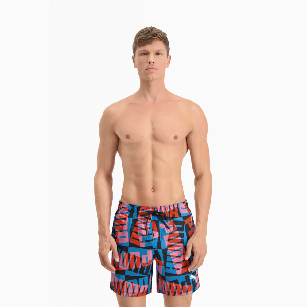 Image Puma PUMA Swim Block Logo Men's Mid-Length Shorts #1