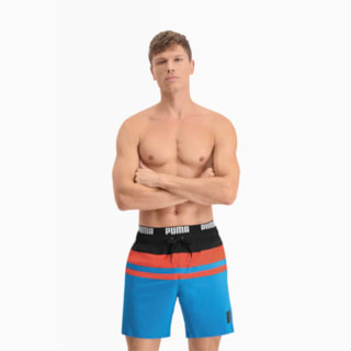 Image Puma PUMA Swim Heritage Stripe Men's Mid-Length Shorts