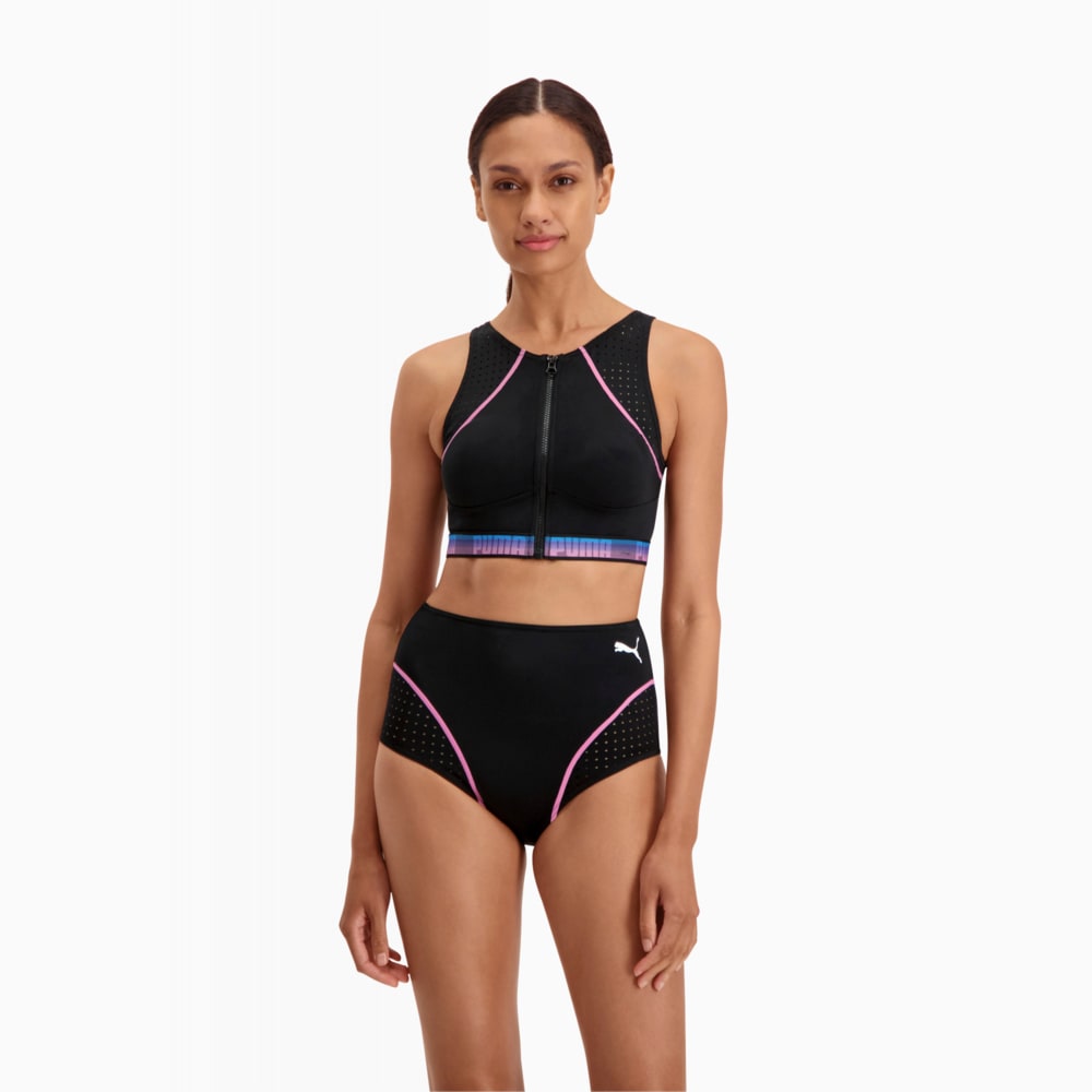 Image Puma PUMA Swim Women's High Neck Zipper Top #1