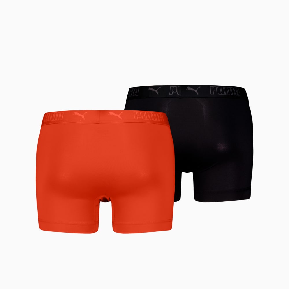 Изображение Puma Нижнее белье PUMA Sport Men’‎s Microfiber Boxers 2 Pack #2: Orange / Black