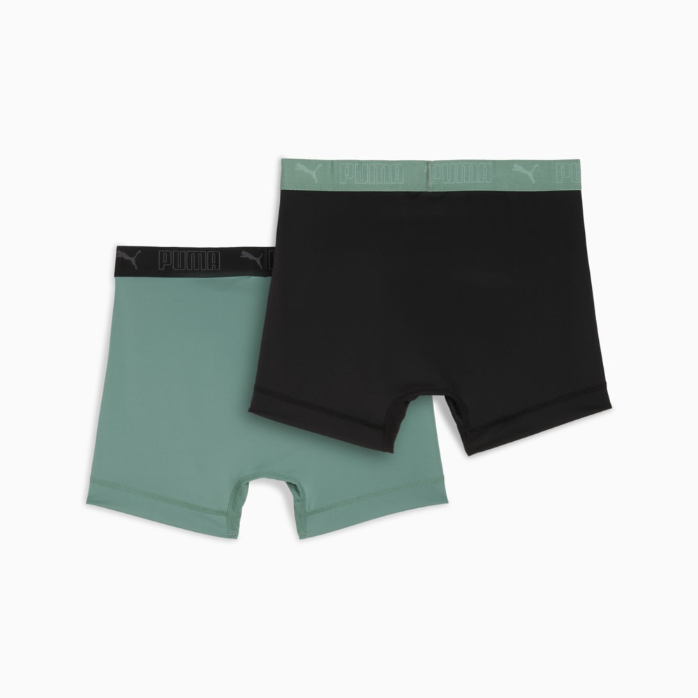 Изображение Puma Нижнее белье PUMA Sport Men’‎s Microfiber Boxers 2 Pack #2: green / black