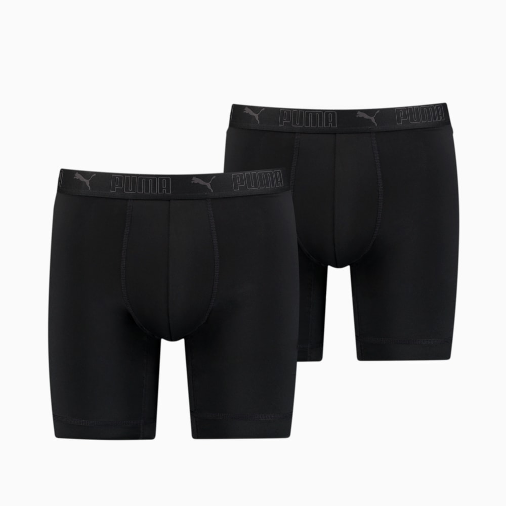 Зображення Puma Спідня білизна PUMA Sport Men’‎s Microfiber Long Boxers 2 Pack #1: black