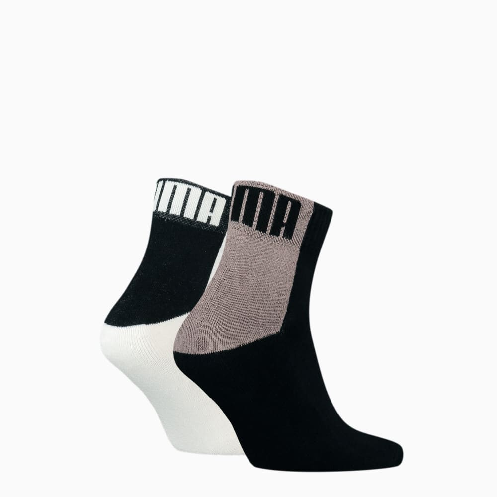Шкарпетки PUMA Logo Block Quarter Socks Men 2 Pack | Колір: Коричневий ...
