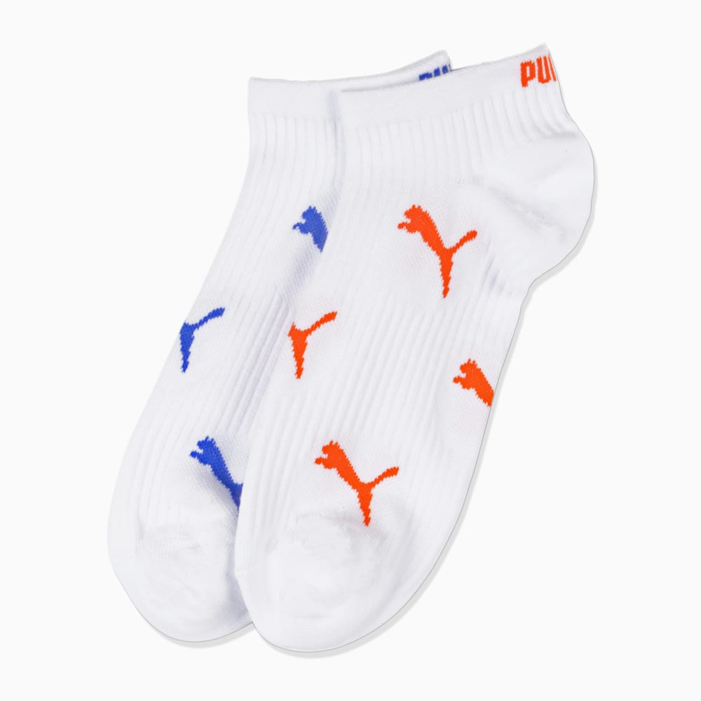 Зображення Puma Шкарпетки PUMA Women’‎s Cat Logo Sneaker Socks #1: white / blue / red