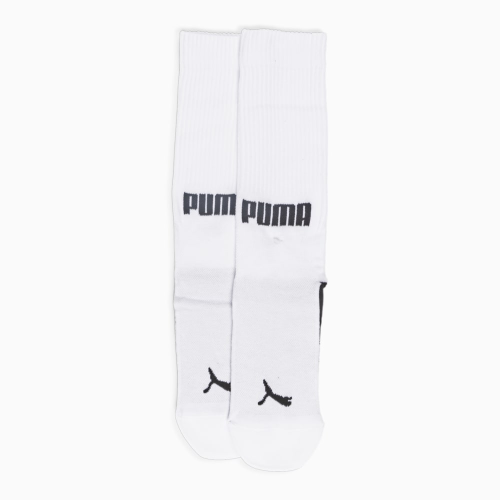 PUMA Men s Front Logo Crew Socks 2 Pack 20 White white black Puma 938010 02