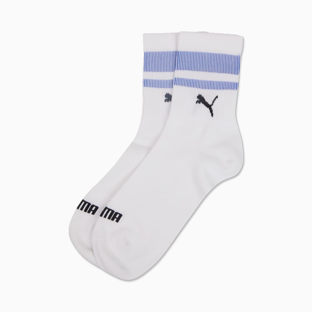 Изображение Puma Носки PUMA Unisex Heritage Short Crew Socks 2 Pack #1: white / blue