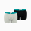 Изображение Puma Нижнее белье PUMA Men’‎s Gentle Retro Boxer 2 Pack #1: grey / green