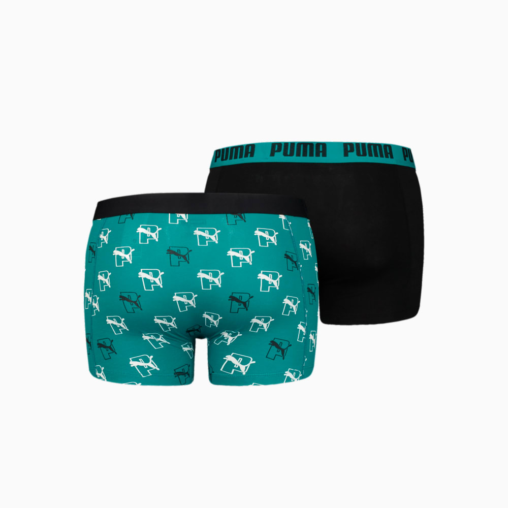 Зображення Puma Спідня білизна PUMA Men’‎s All-Over Cat Logo Boxer 2 Pack #2: real teal