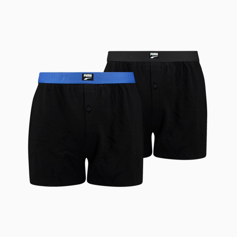 Зображення Puma Спідня білизна PUMA Men’s Loose Fit Jersey Boxer 2 Pack #1: black / blue