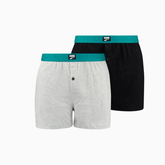 Image Puma PUMA Men's Loose Fit Jersey Boxer 2 Pack