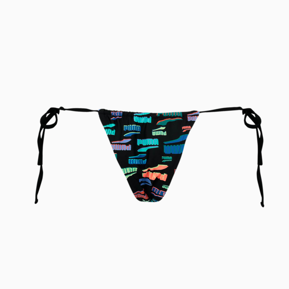 Изображение Puma Плавки PUMA Swim Tanga String Women’s Side Tie Bikini Brief #2: black combo