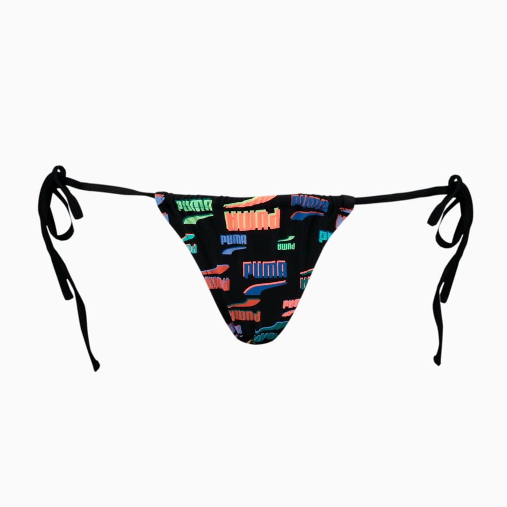 Изображение Puma Плавки PUMA Swim Tanga String Women’s Side Tie Bikini Brief #1: black combo