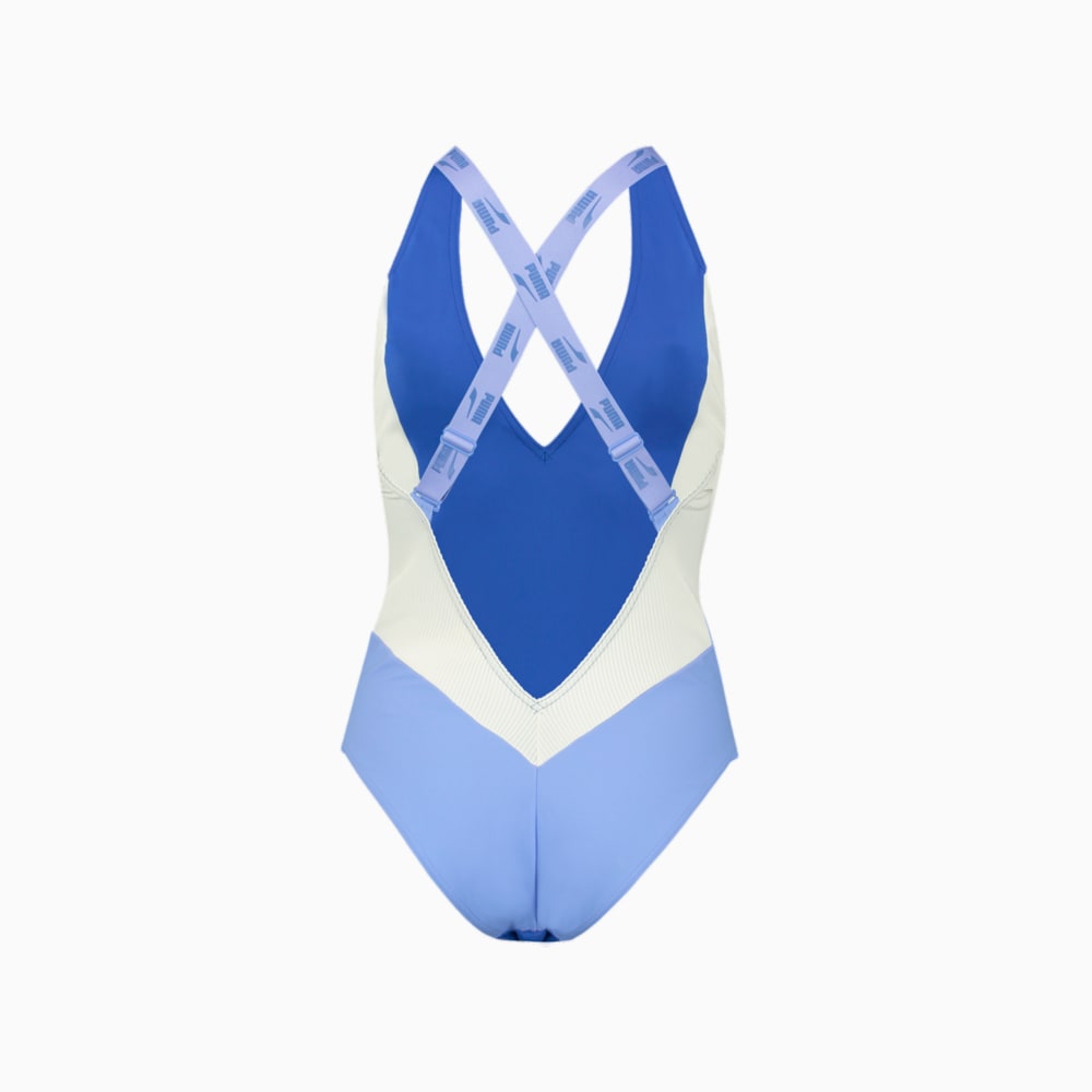 Image Puma PUMA Swim Women's One Piece Plunge Swimsuit #2