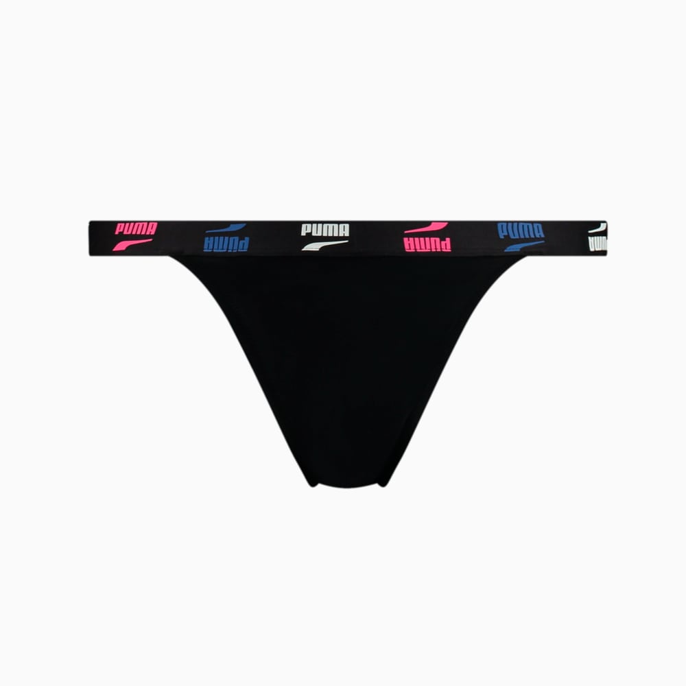 Изображение Puma Плавки PUMA Swim Women’s Tanga Bikini Bottom #1: black combo