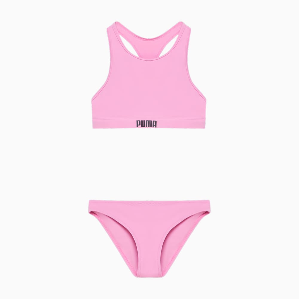 PUMA Girls Racerback Bikini Set Pink Icing Puma 938136 03